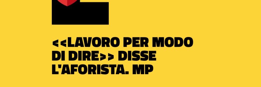 Lavoro per modo di dire